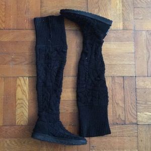 Thigh high sweater uggs